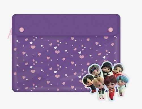 Official BTS x TinyTAN Goods - Laptop Pouch 13in - Kpop Omo