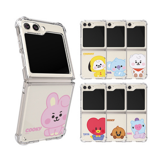 BT21 BABY GALAXY Z FILP5 CLEAR AIR CUSHION REINFORCED CASE