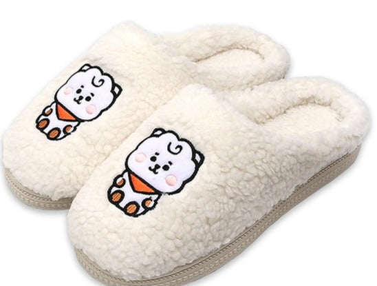 Official BTS x BT21 Baby Boucle Slipper - Kpop Omo