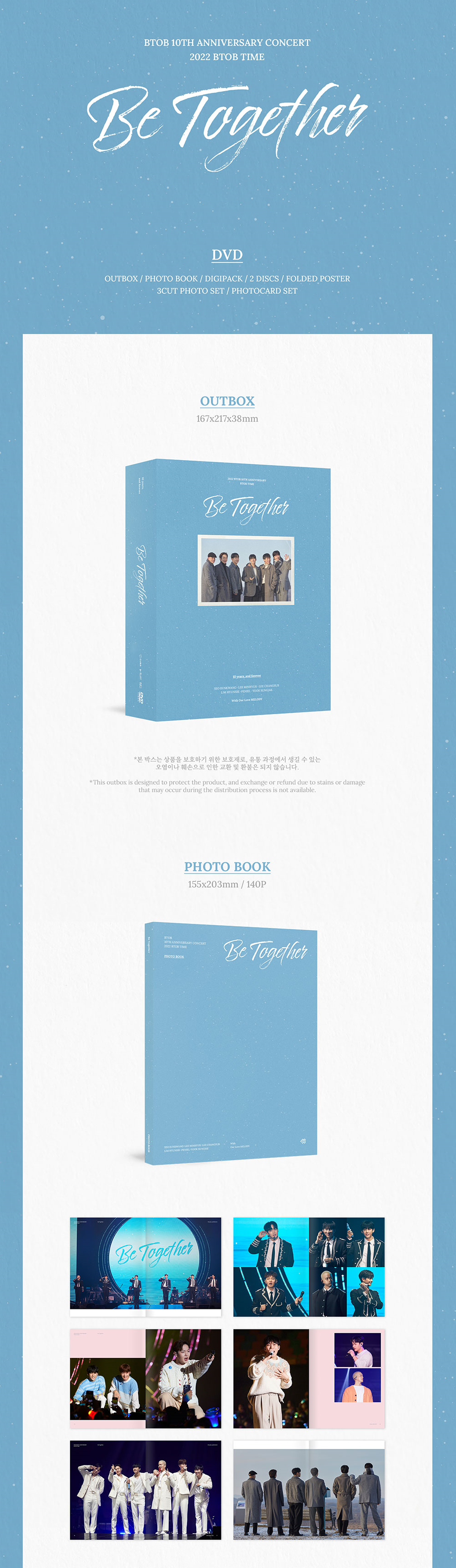 Btob - Be Together 10th Anniversary Concert 2022 Btob Time DVD Blu Btob - Be Together 10th Anniversary Concert 2022 Btob Time DVD Blu