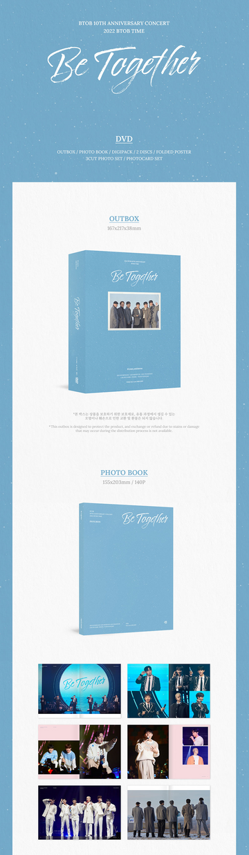 Btob - Be Together 10th Anniversary Concert 2022 Btob Time DVD Blu Btob - Be Together 10th Anniversary Concert 2022 Btob Time DVD Blu
