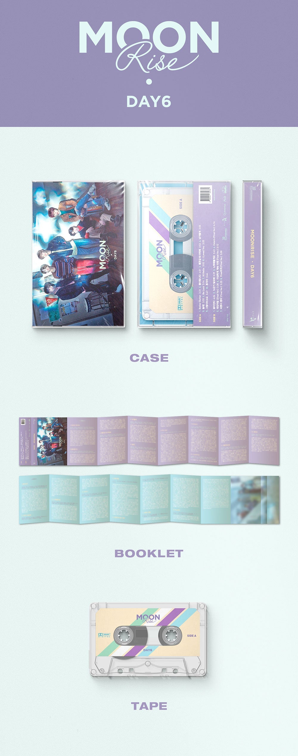 DAY6 1st Full Album - SUNRISE MOONRISE (Cassette Tape Version 