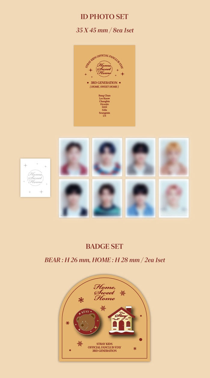 SKZ Replay & Fanclub Photocard 2024 & ID Set & Pins