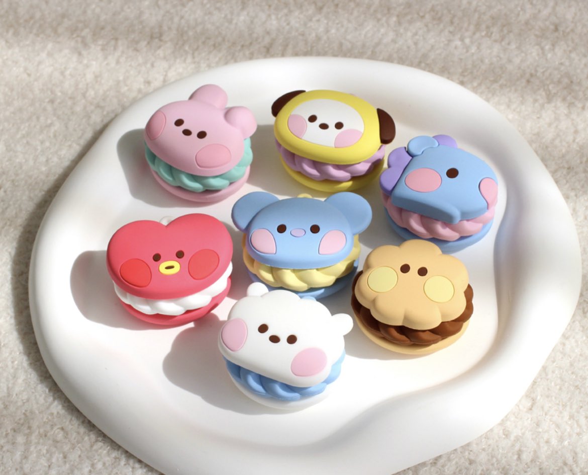 BTS x BT21 Minini Macaron Keyring - Kpop Omo