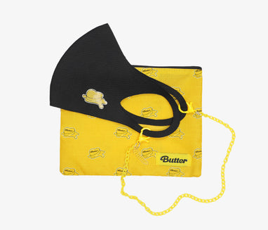 BTS Official Butter Merch - Mask Set (Black) – Kpop Omo