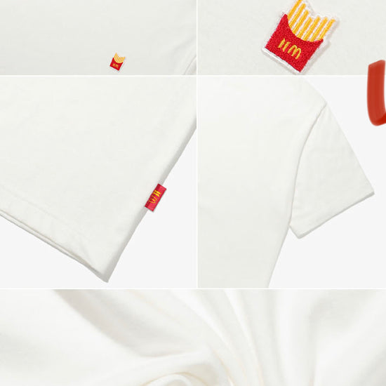 BTS x McDonalds Official Logo Short Sleeve T-Shirt and Pouch - Kpop Omo