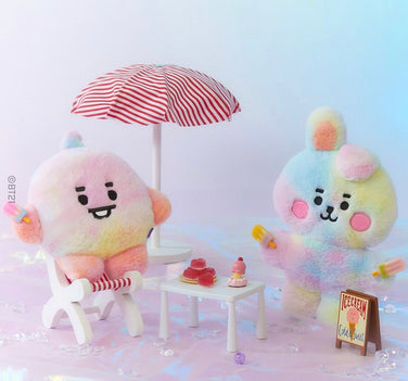 BTS x BT21 ベイビーレインボーフラットファースタンディングドール