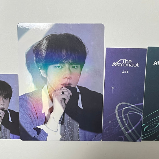 BTS Jin Astronaut - Holographic Postcard Photocard Bookmarks Weverse Set POB - Kpop Omo