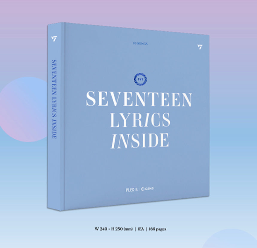 SEVENTEEN Lyrics Inside Book (First Edition) - Kpop Omo