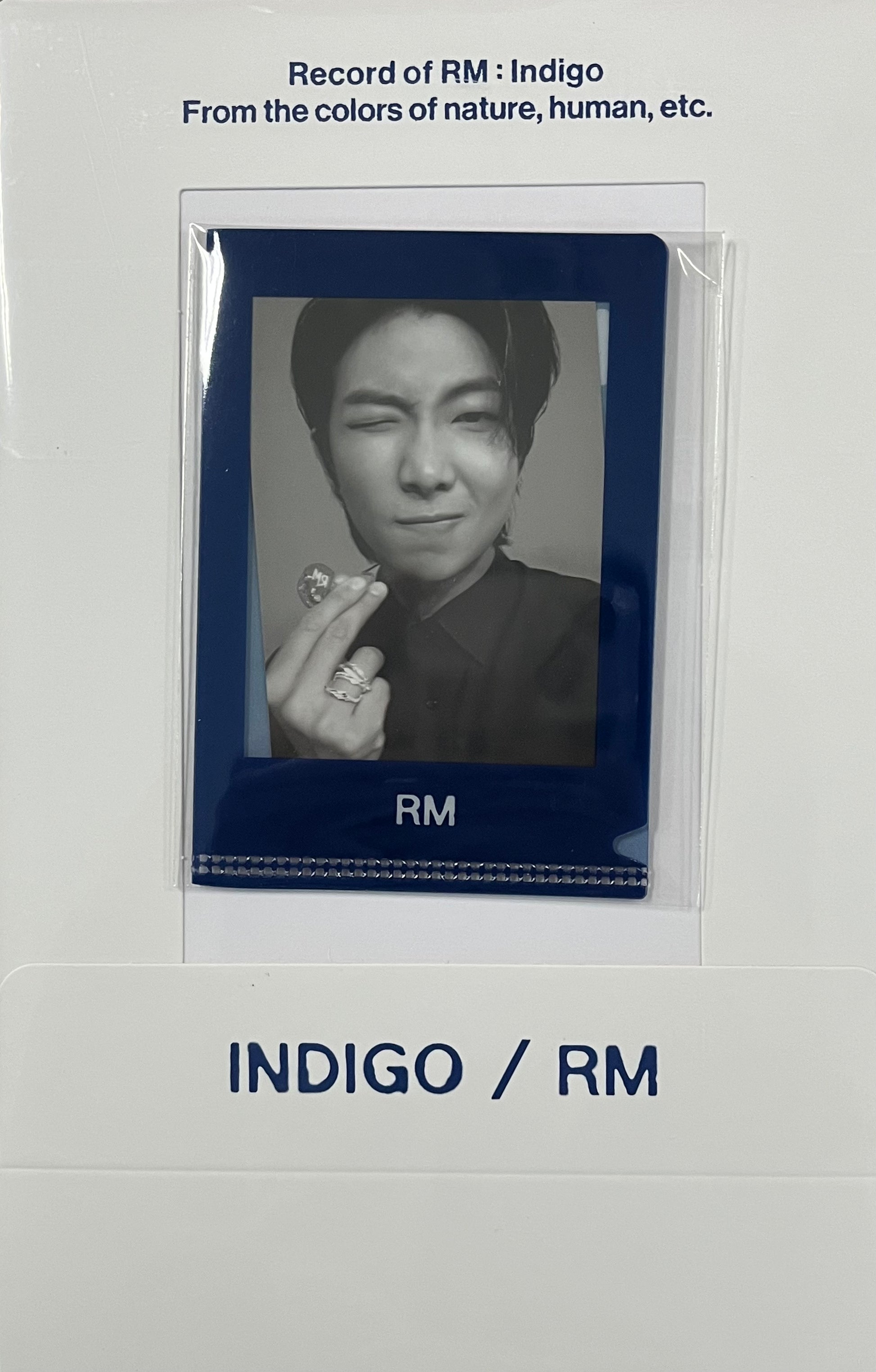 BTS Rm Indigo Pre-Order Photocard L-Holder Frame Poster – Kpop Omo BTS Rm Indigo Pre-Order Photocard L-Holder Frame Poster – Kpop Omo