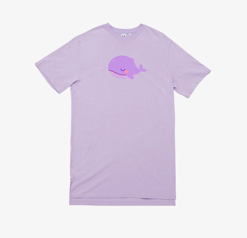 BTS x TinyTAN Whale Pajama (Purple) - Kpop Omo