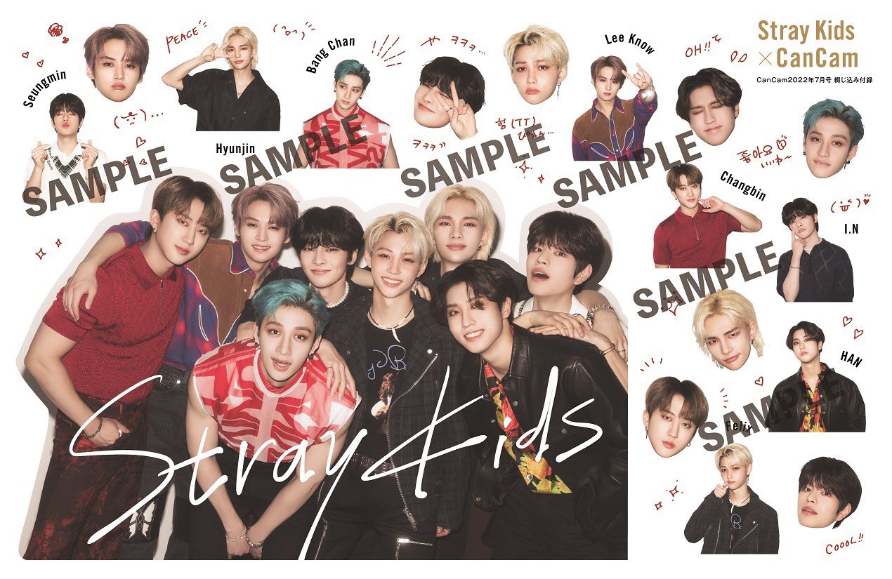 STRAY KIDS on CANCAM Japan Magazine - July 2022 Issue - Kpop Omo