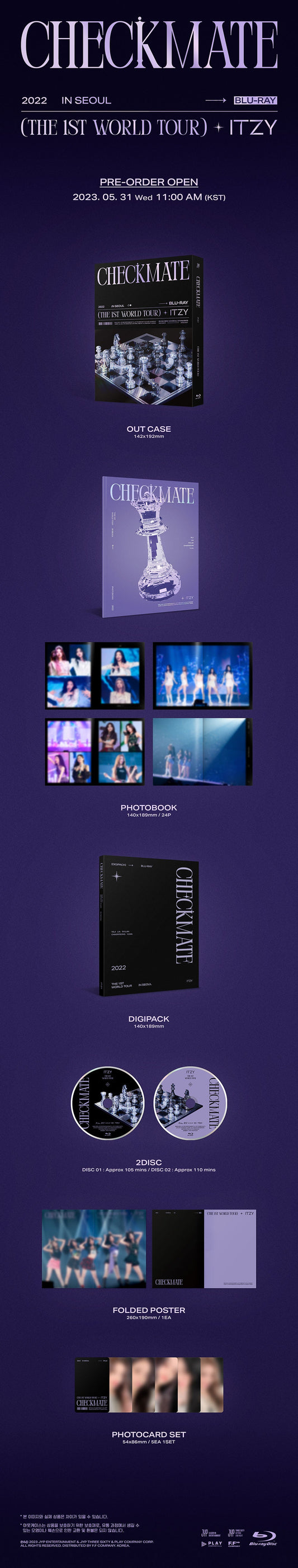 ITZY THE 1ST WORLD TOUR – CHECKMATE IN SEOUL 2022 BLU-RAY 