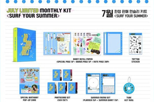 ITZY NO BAD DAYS July Monthly Kit "Surf Your Summer" - Official Limited Edition - Kpop Omo