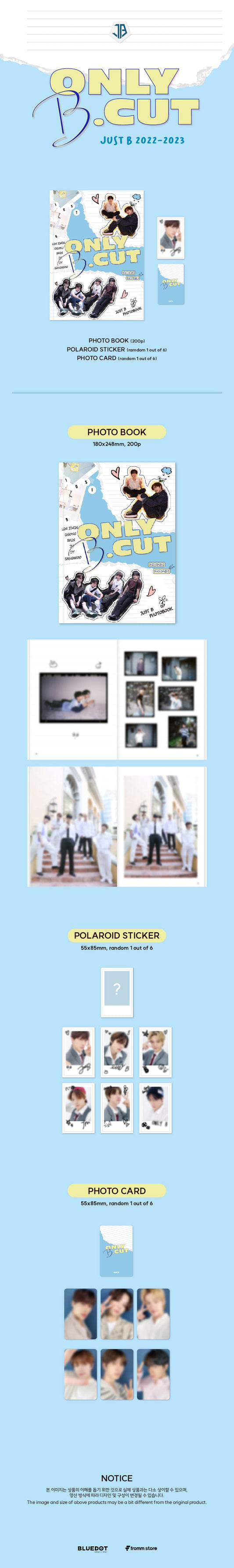 JUST B 2022-2023 ONLY B.CUT PHOTO BOOK