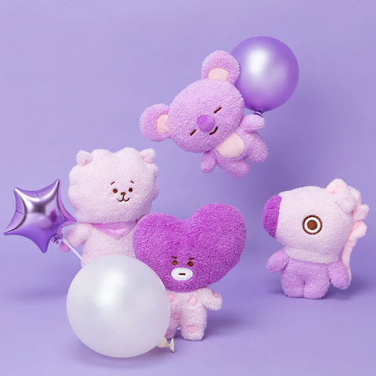 BTS x BT21 - Purple Edition Plush and Bag Charm - Kpop Omo