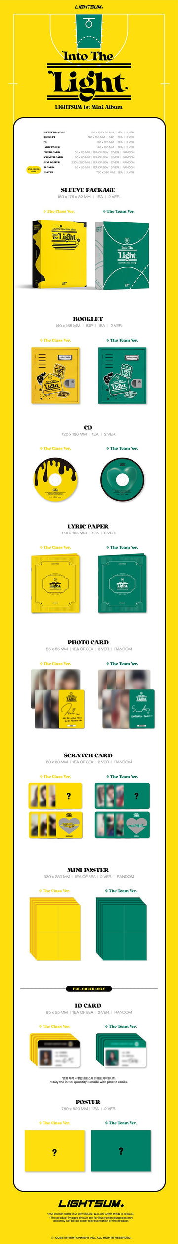 Lightsum 1st Mini Album - Into The Light A Wish – Kpop Omo