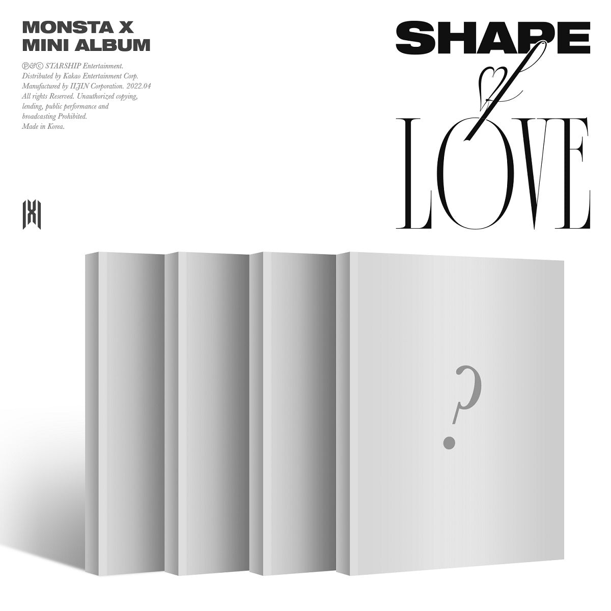 MONSTA X MINI ALBUM Vol.11 [SHAPE of LOVE] - Kpop Omo