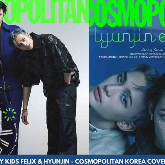 Stray Kids Felix Hyunjin on Cosmopolitan Korea Magazine Cover (Jan 2023 Issue) - Kpop Omo