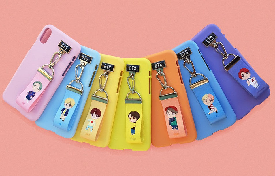 Official BTS Character - Phone Finger Strap - Kpop Omo