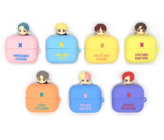 Official BTS Character Goods - Airpod and Airpod Pro Case - Kpop Omo