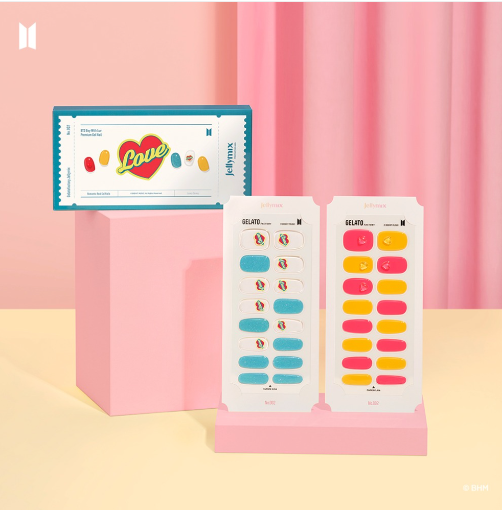 BTS x Jellymix Collab: Boy With Luv Gel Nail Collection - Kpop Omo