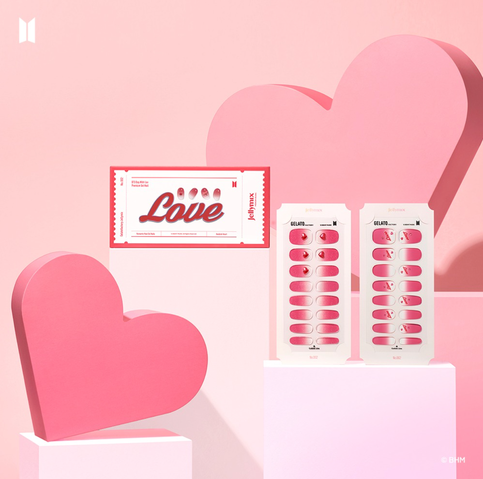 BTS x Jellymix Collab: Boy With Luv Gel Nail Collection - Kpop Omo