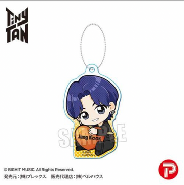 BTS x TinyTAN Gyugyutto Acrylic Key Chain - Butter Ver. (Japanese MD) - Kpop Omo