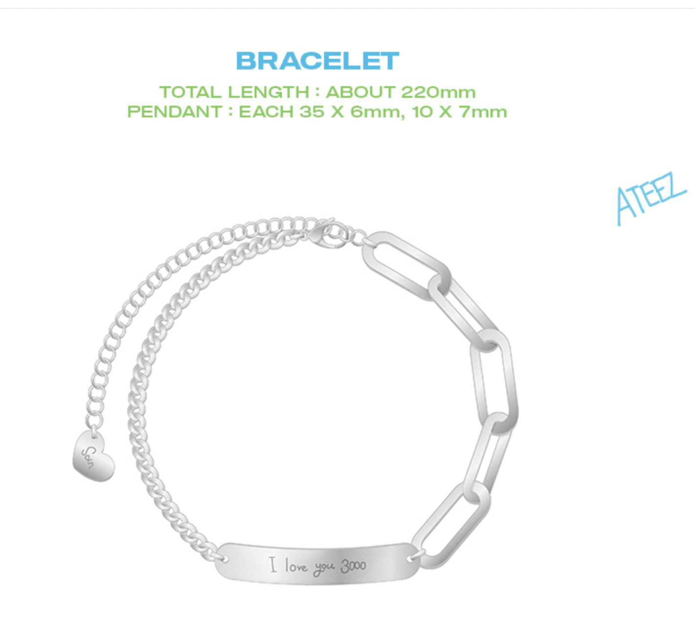 ATEEZ [OUR STORY] HBD BRACELET – SAN