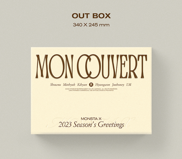 Monsta X 2023 Season's Greetings MON COUVERT Kpop Omo