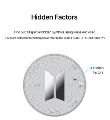 BTS 10th Anniversary CommemoratIVE Medal (Silver 1/2Oz) – Kpop Omo