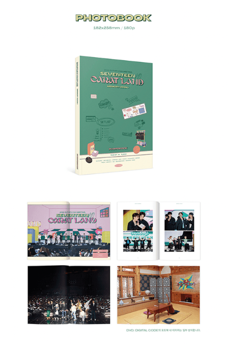 SEVENTEEN - 2022 Seventeen in Caratland Memory Book + DVD Digital Code - Kpop Omo