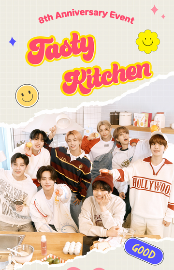 STRAY KIDS x Nacific 8. Jahrestag – Tasty Kitchen (mit OT8 Selfie-Fotokarten)