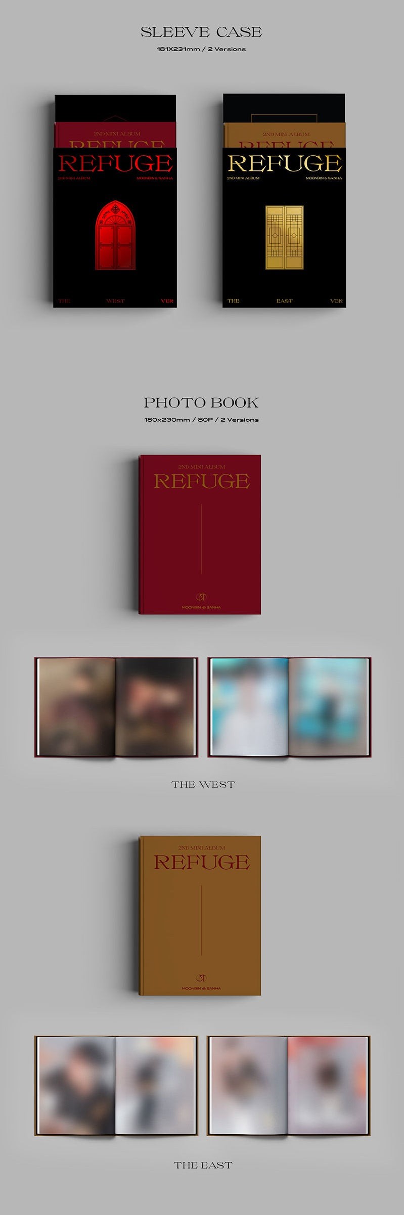 ASTRO MOONBIN & SANHA - 2ND MINI ALBUM REFUGE - Kpop Omo