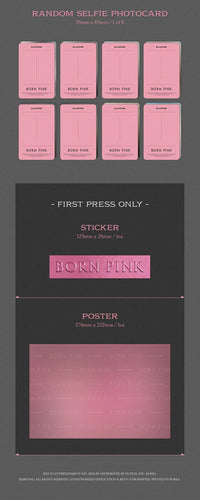 BLACKPINK - 2nd ALBUM [BORN PINK] BOX SET ver. Official Poster: BLACK