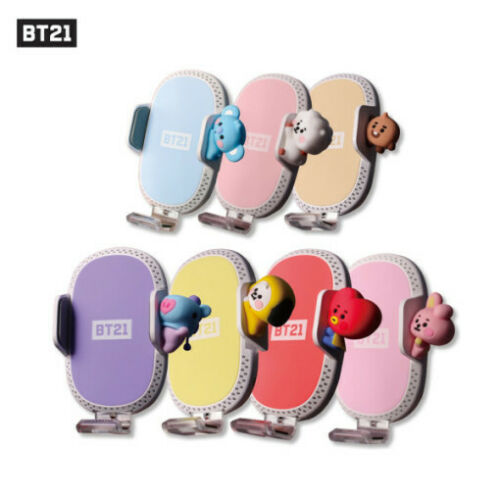 Official BTS x BT21 Baby Fast Wireless Charging Car Cradle - Kpop Omo