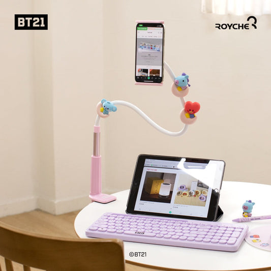 BTS x BT21 BABY GOOSENECK PHONE HOLDER - Kpop Omo