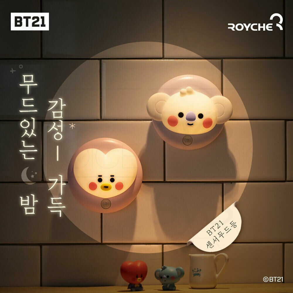 BTS BT21 Official Goods Baby Sensor Mood Lamp - Kpop Omo