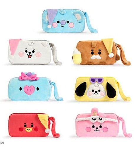 BTS x BT21 Plush Pen Pouch [Party Version] - Kpop Omo