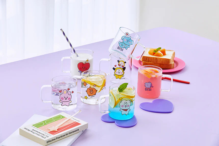 BTS Coffee Glass Baby BT21 Beer Can Glass BTS BT21 Merch BTS Gifts