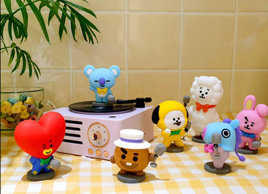 BTS x BT21 TURNTABLE BLUETOOTH SPEAKER - Kpop Omo