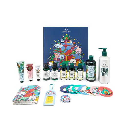 BTS x BT21 The Body Shop - 2023 Holiday Advent Calendar - Kpop Omo