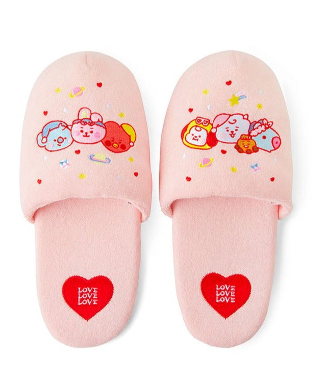 BTS x BT21 Baby Party Night Slipper - Kpop Omo