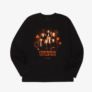 BTS Permission to dance Tシャツ Lサイズ 長袖 新品 BTS Permission To Dance (PTD) On Stage Merch - Photo L/S T-Shirt
