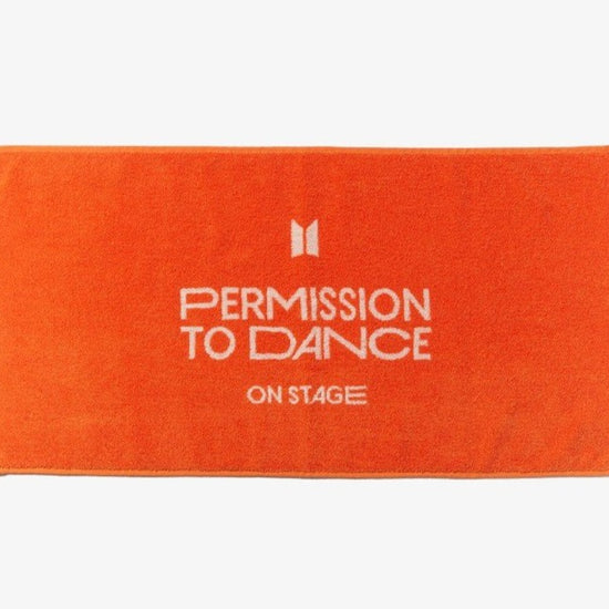 BTS Permission To Dance (PTD) ON STAGE Merch - Towel (Orange) - Kpop Omo