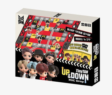 BTS x TinyTAN Official UP & DOWN MIC Drop Board Game - Kpop Omo