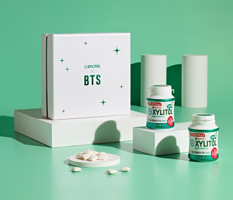 BTS x Lotte Xylitol Chewing Gum Limited Edition 6 pack Kpop Omo