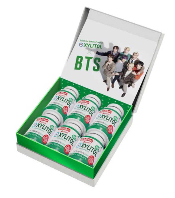 BTS x Lotte Xylitol Chewing Gum Limited Edition 6 pack - Kpop Omo