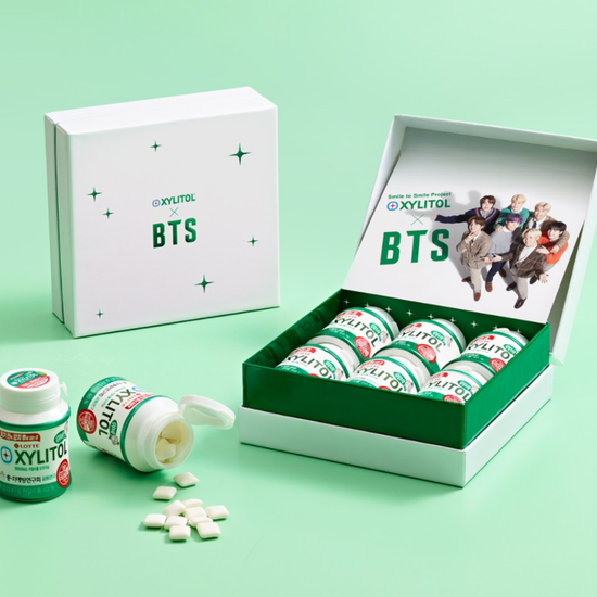 BTS x Lotte Xylitol Chewing Gum Limited Edition 6 pack - Kpop Omo