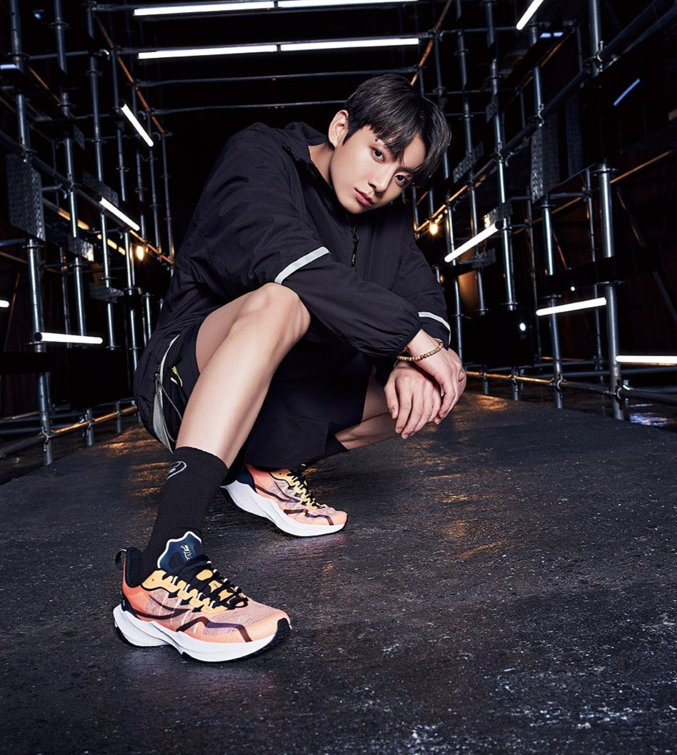 BTS x FILA Run Your Race Collection New Run 3 Impulse Shoes (Jungkoo Kpop Omo